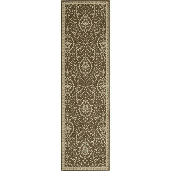Nourison Riviera Area Rug Collection Chocolate 2 ft 3 in. x 8 ft Runner 99446418173